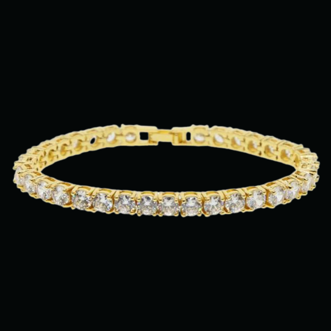 3-5MM 5A+ VVS Tennis Iced Out Diamond Bracelet