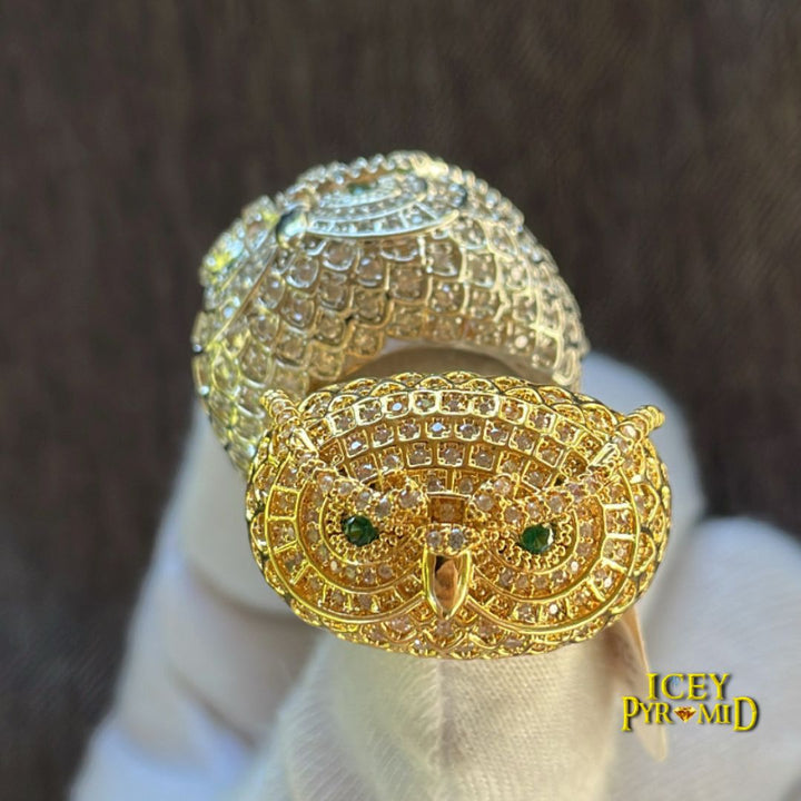 Owl Iced Out Diamond Ring