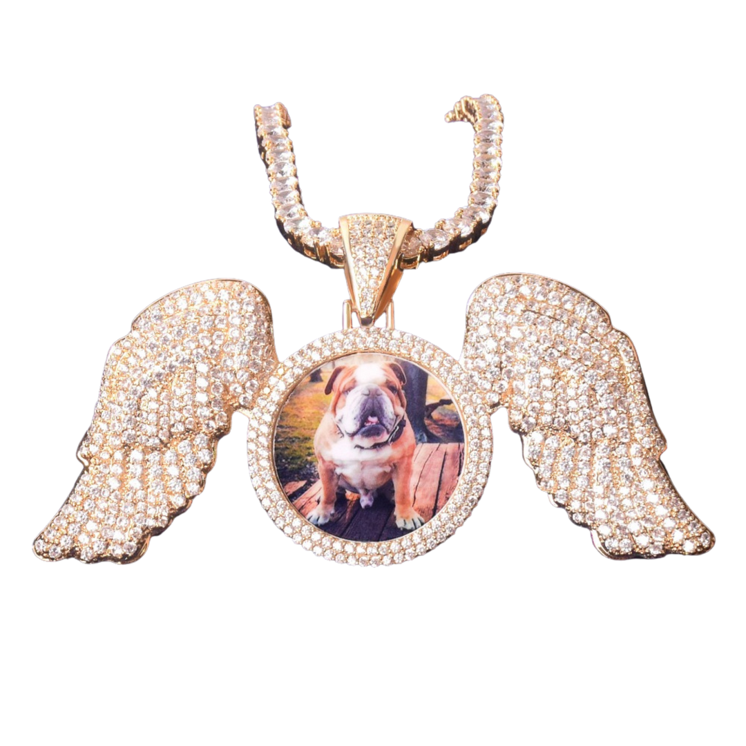 Special Wings Tennis Custom Photo Picture Pendant Necklace