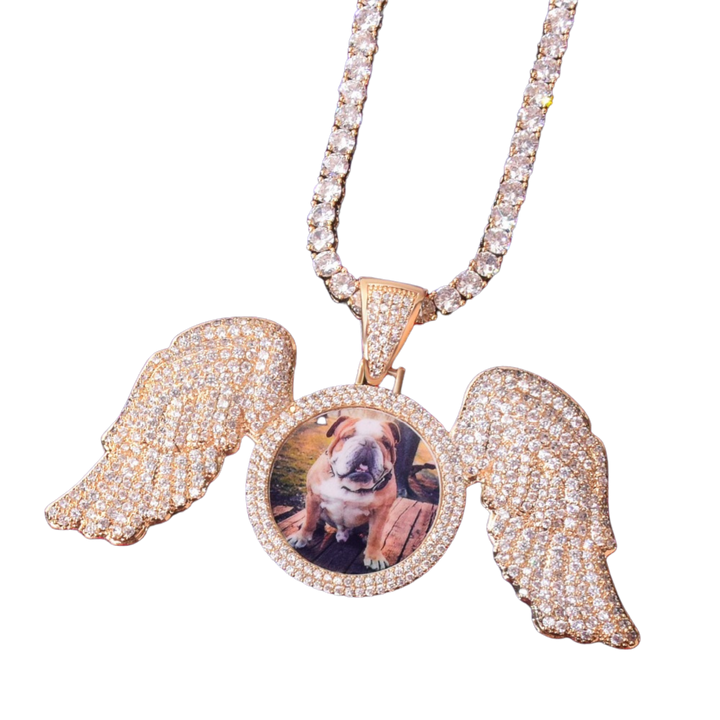 Special Wings Tennis Custom Photo Picture Pendant Necklace