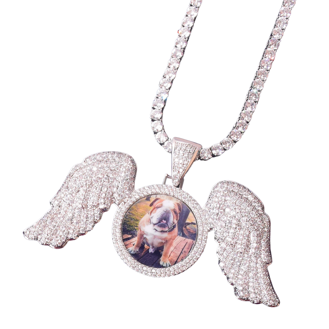 Special Wings Tennis Custom Photo Picture Pendant Necklace