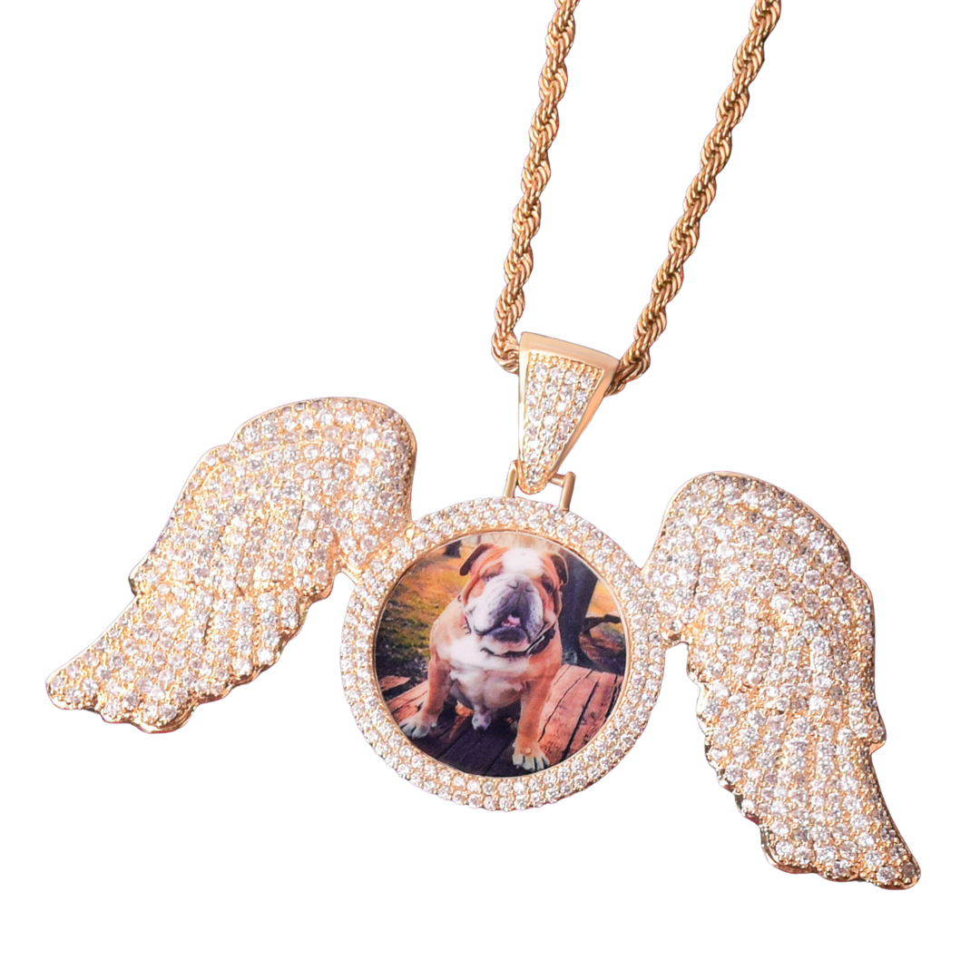 Special Wings Tennis Custom Photo Picture Pendant Necklace