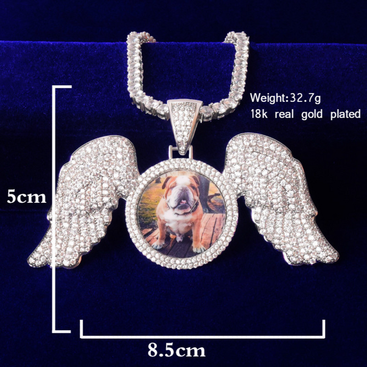 Special Wings Tennis Custom Photo Picture Pendant Necklace