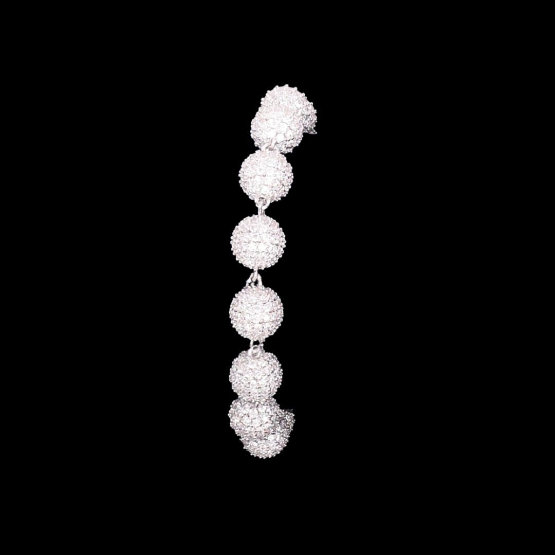 10MM Solid Round World's Tennis Iced Out Diamond Bracelet