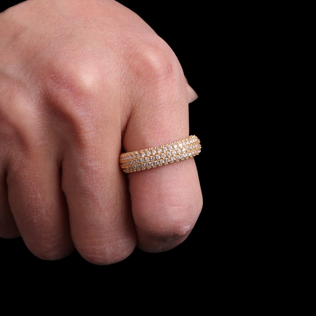 Stones of Round Iced Out Diamond Ring