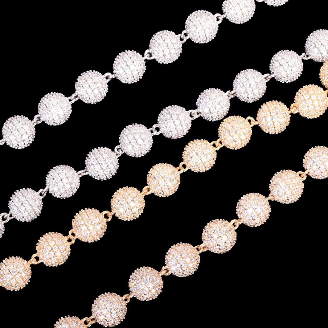 10MM Solid Round World's Tennis Iced Out Diamond Bracelet