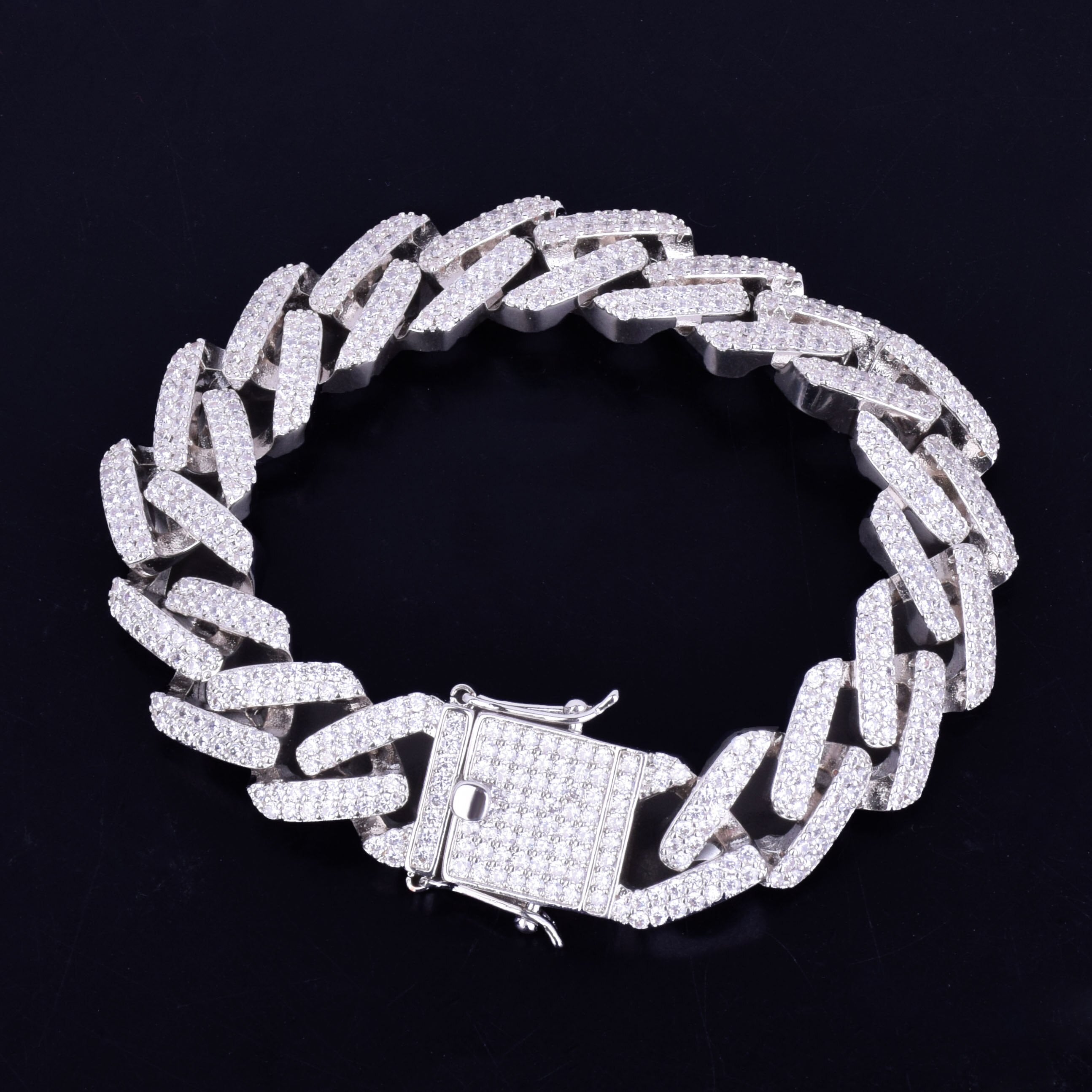 Miami Cuban Link Popular Style Necklace Bracelet Set
