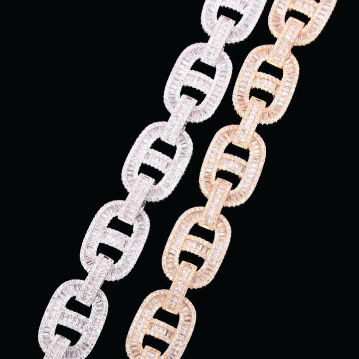 14mm Baguette Design Miami Cuban Chain - Icey Pyramid