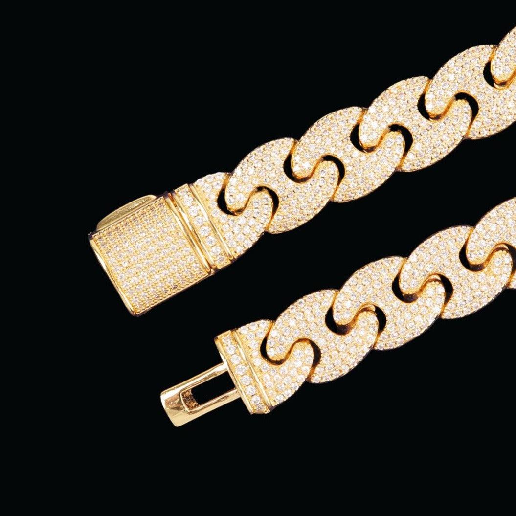 14mm Miami Cuban Chain Necklace - Icey Pyramid