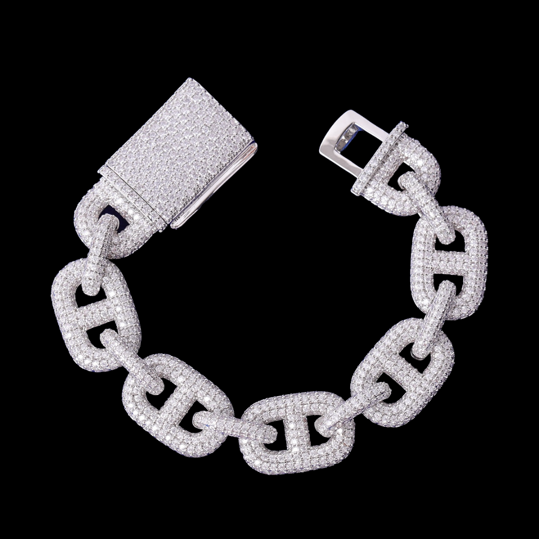 12MM Ultra Luxury Elegant Iced Out Diamond Bracelet