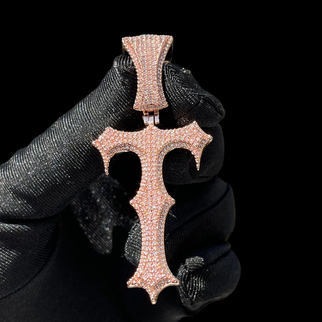 Trap Rapper Vampire Edition Iced Out Star Pendant