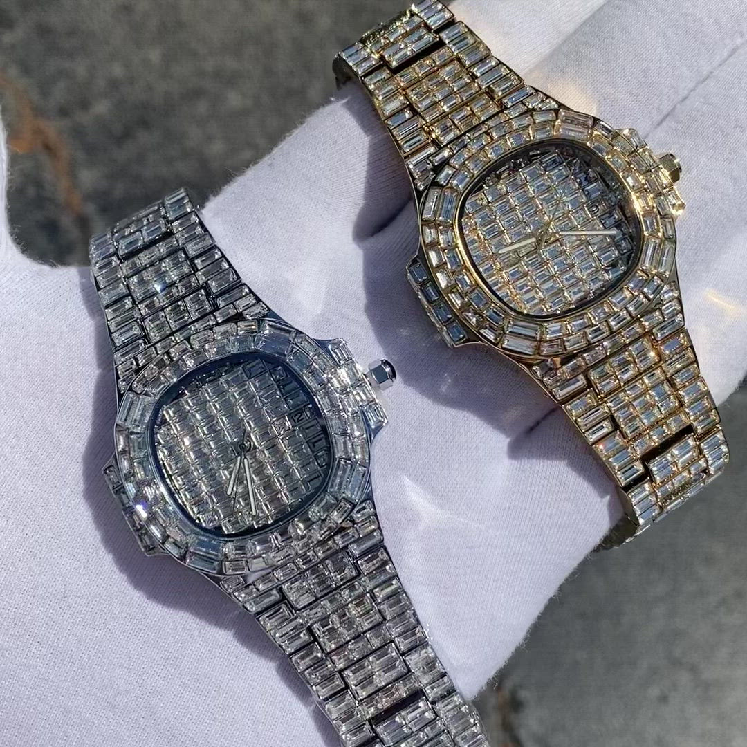 Fully Lab Diamond Iced Out Diamond Watch