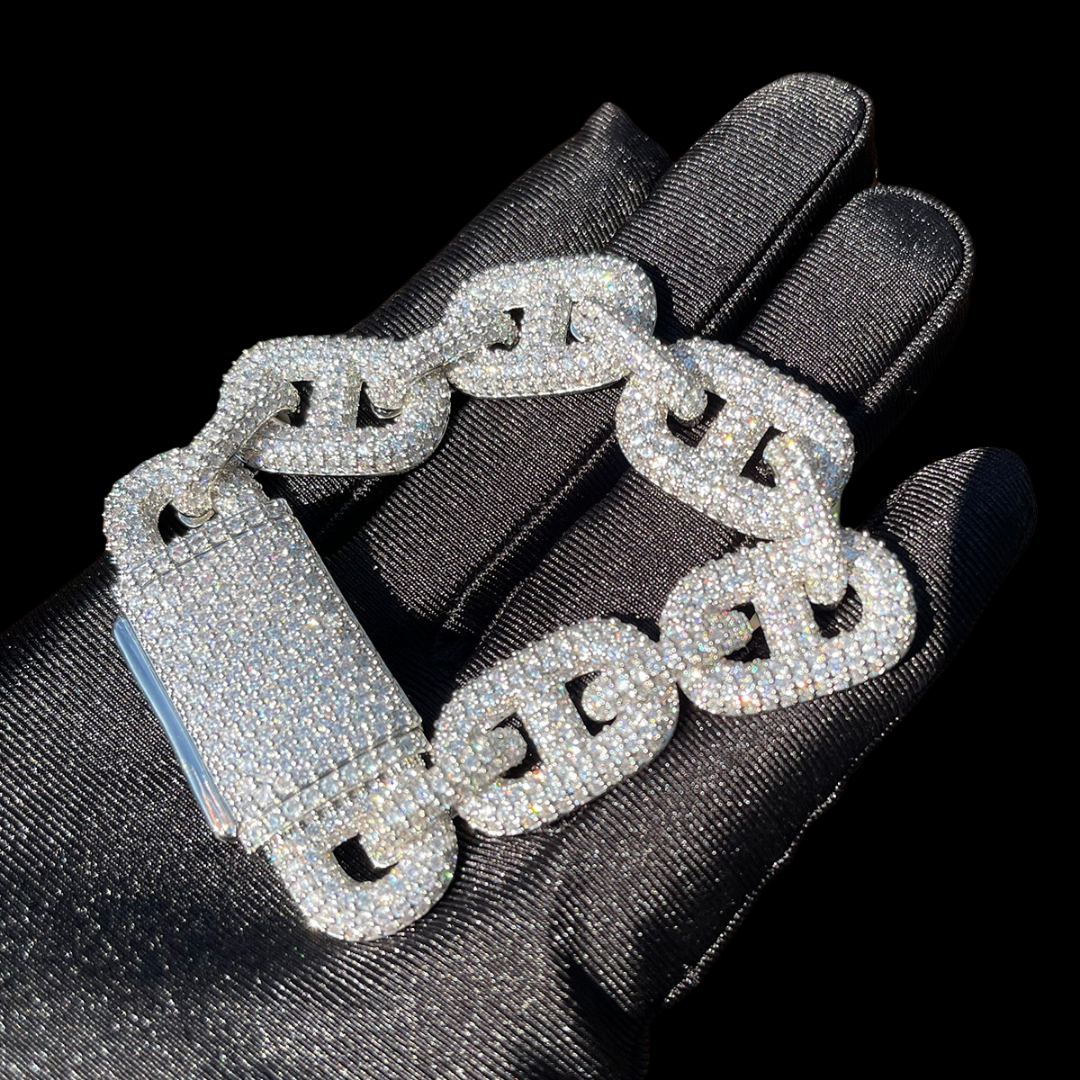 12MM Ultra Luxury Elegant Iced Out Diamond Bracelet