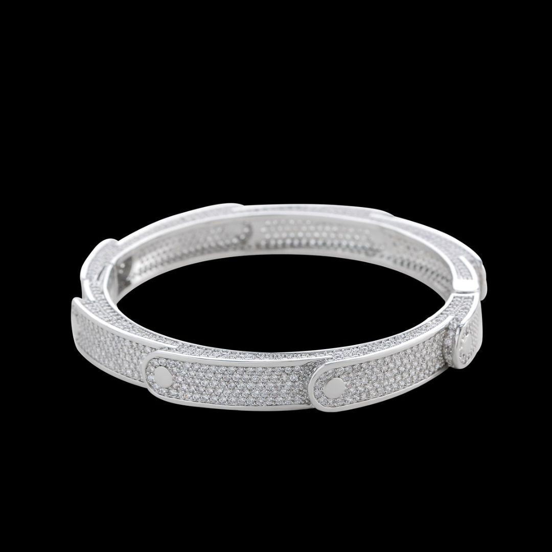 9MM Flooded Ice Multi Layered Iced Out Diamond Bracelet