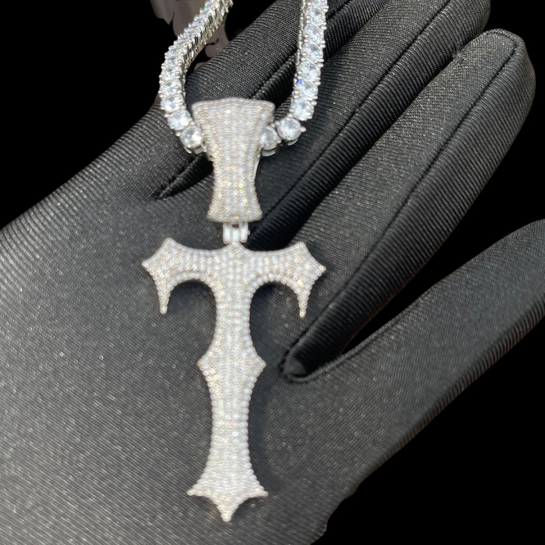 Trap Rapper Vampire Edition Iced Out Star Pendant