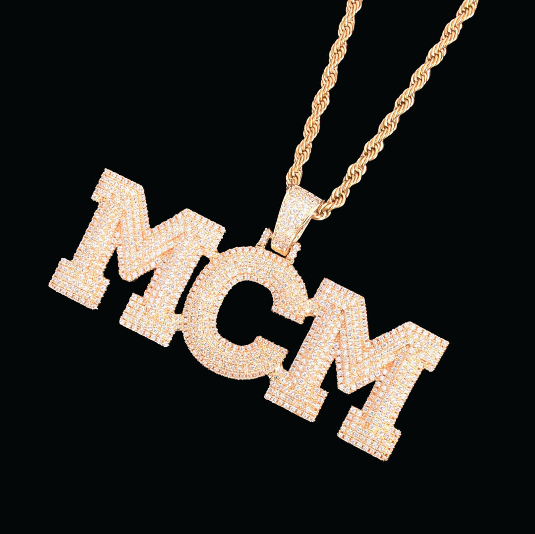 Luxury Style Gold Plated Custom Name Letter Pendant