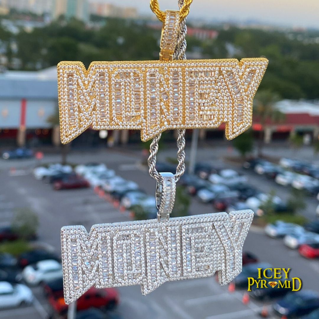 Money Iced Out Luxury Letters Best Selling Pendant