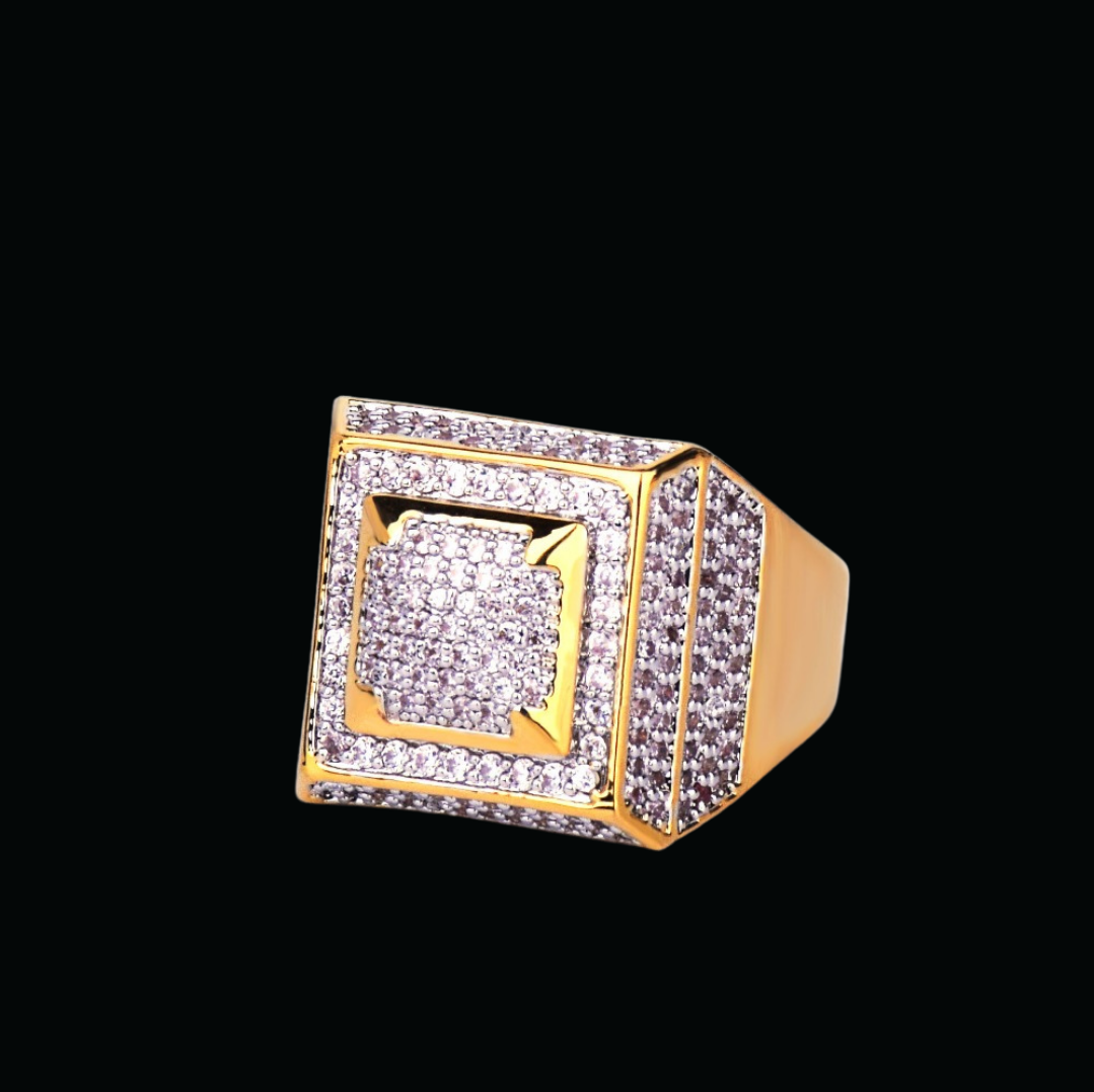 Empire Edition Iced Out Diamond Ring