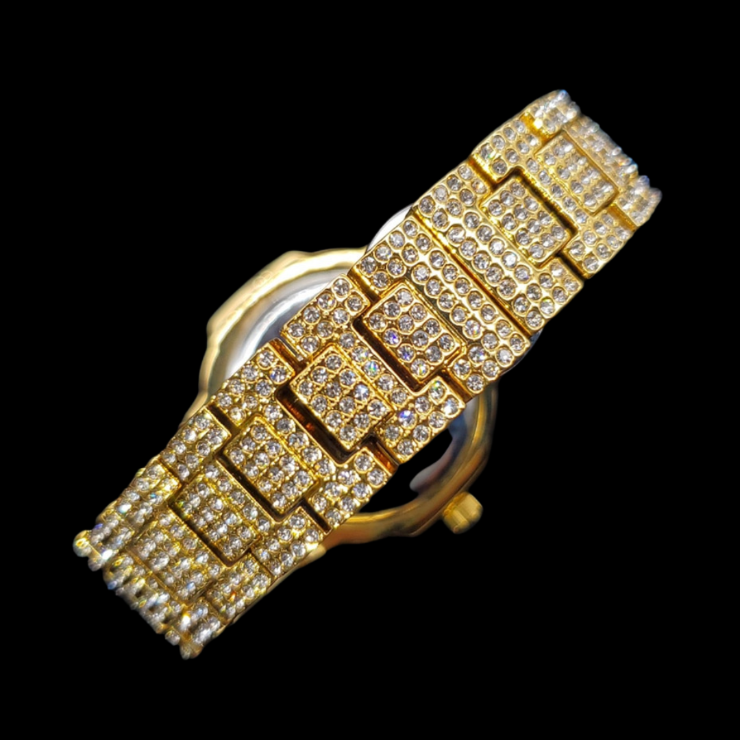 VVS Full Ice Date Special Minute Hand Iced Out Diamond Watch