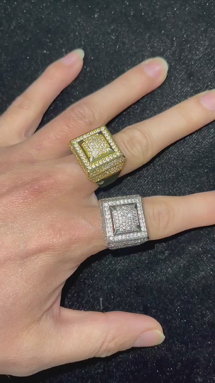 Empire Edition Iced Out Diamond Ring
