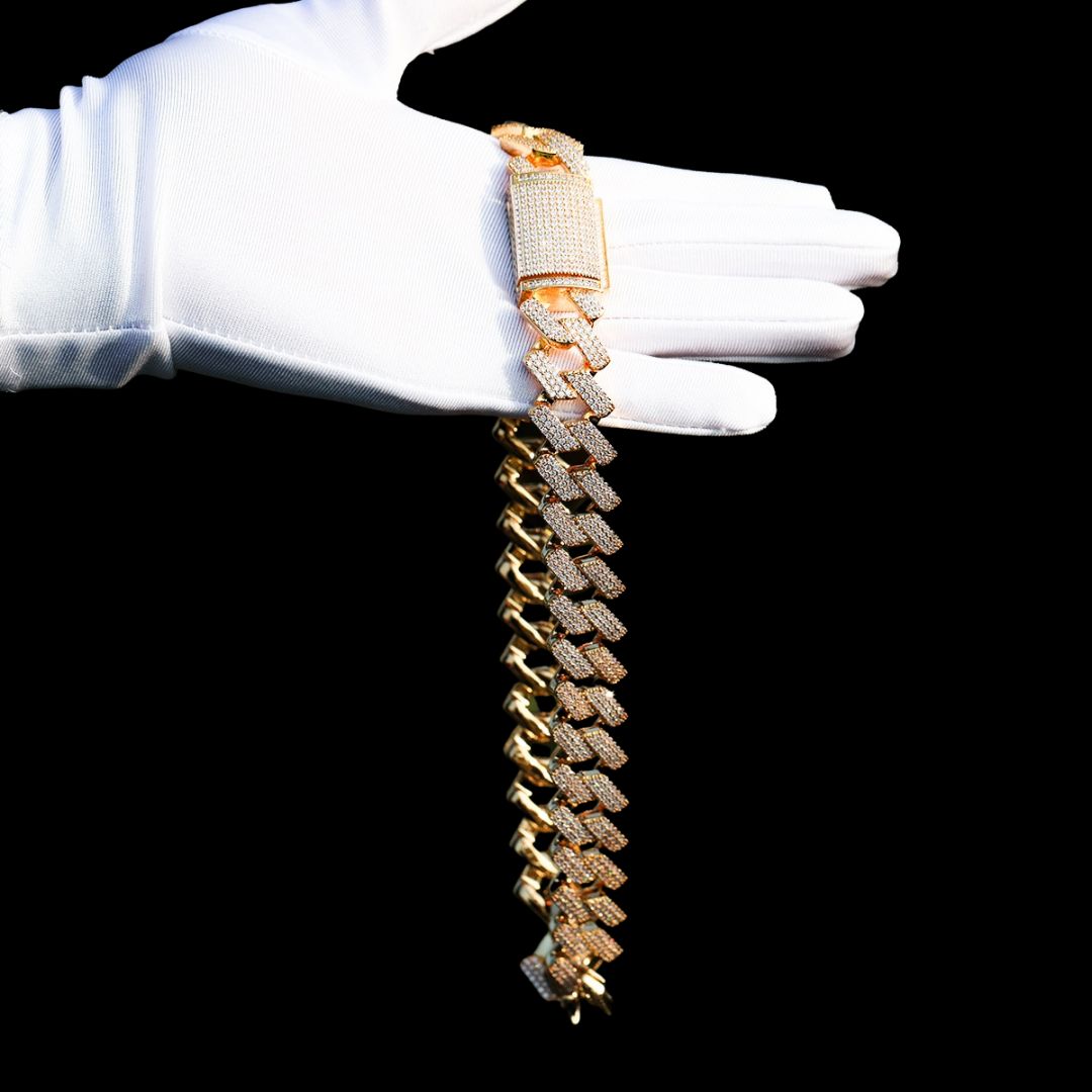 20MM Thick Style VVS Shine Special Clasp Iced Out Chain Necklace