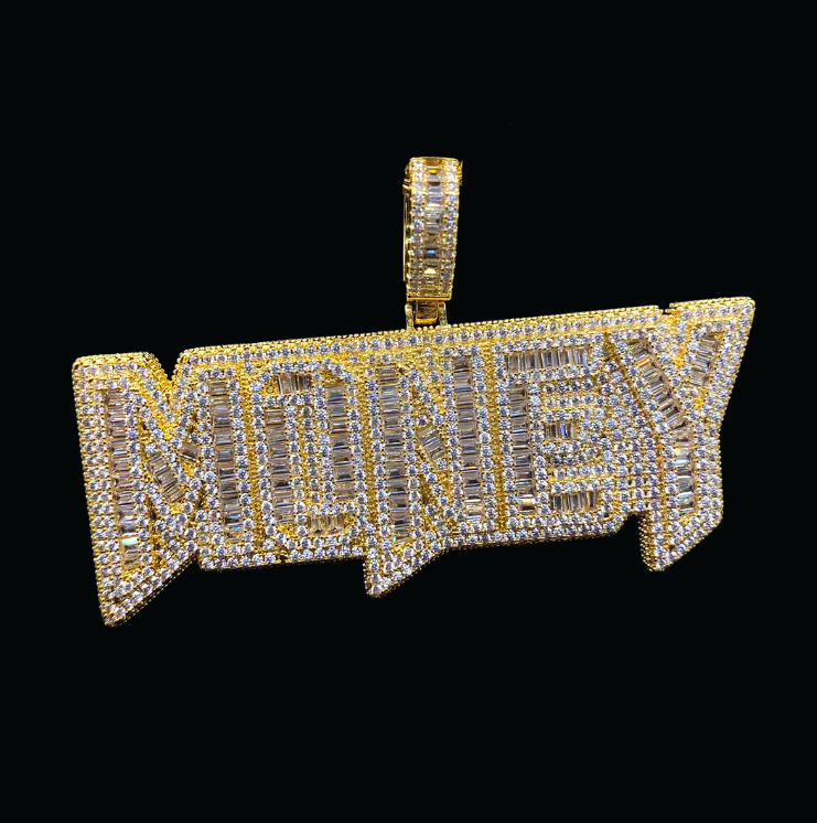 Money Iced Out Luxury Letters Best Selling Pendant