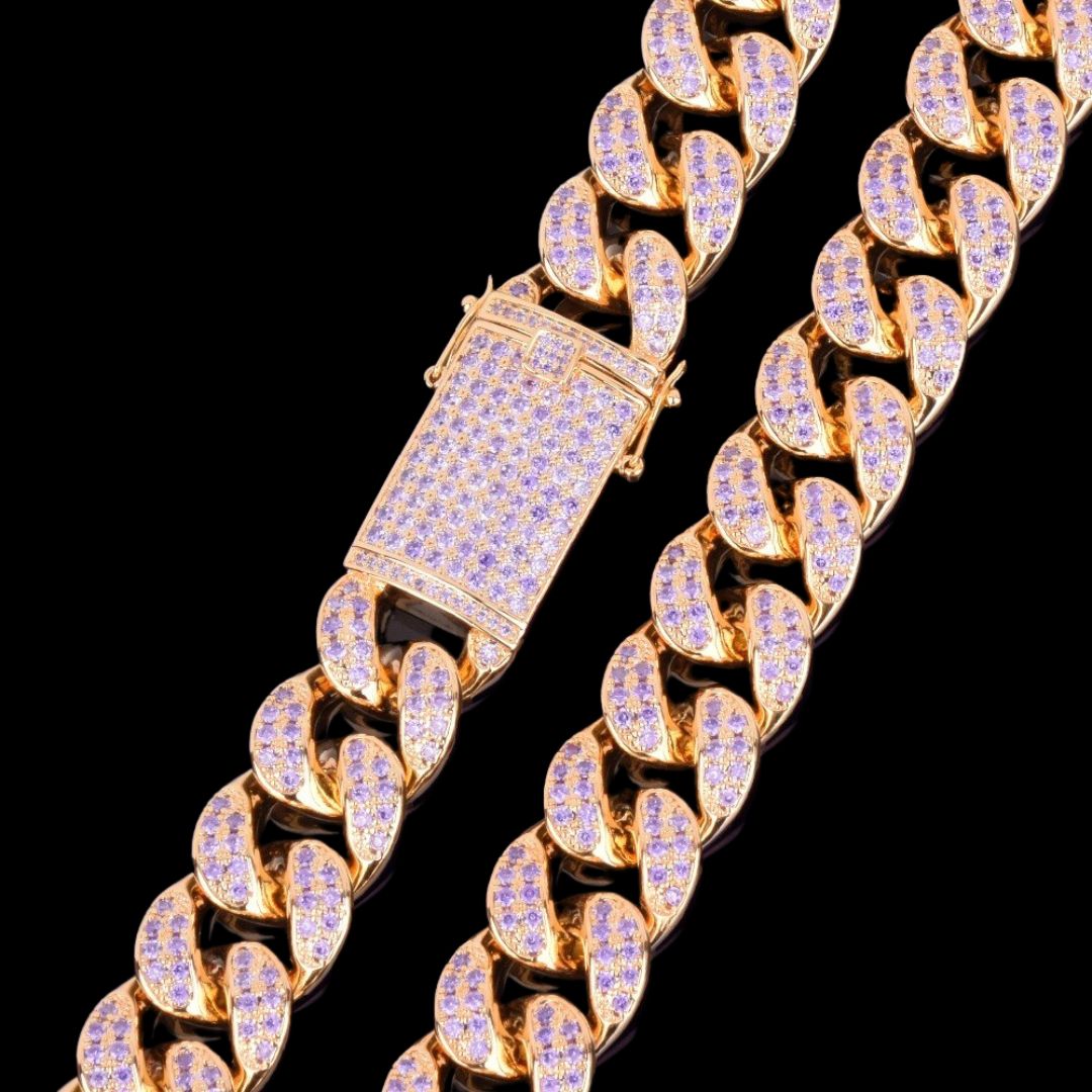 20MM Heavy Miami Cuban Link Chain Bling Hip Hop Iced Out Chain Necklace