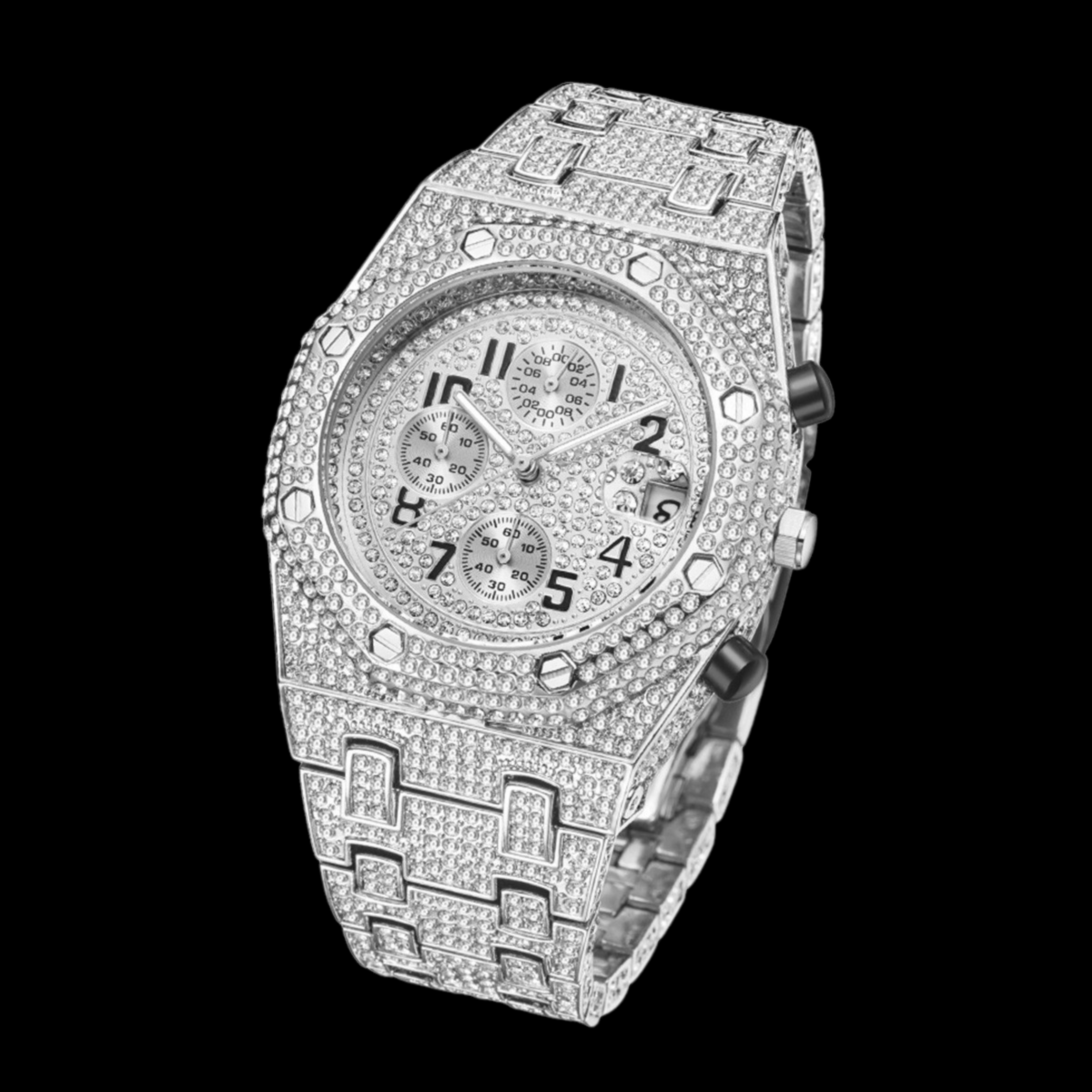 NEW | Special Bustdown Luxury Chrono Date Design VVS Watch