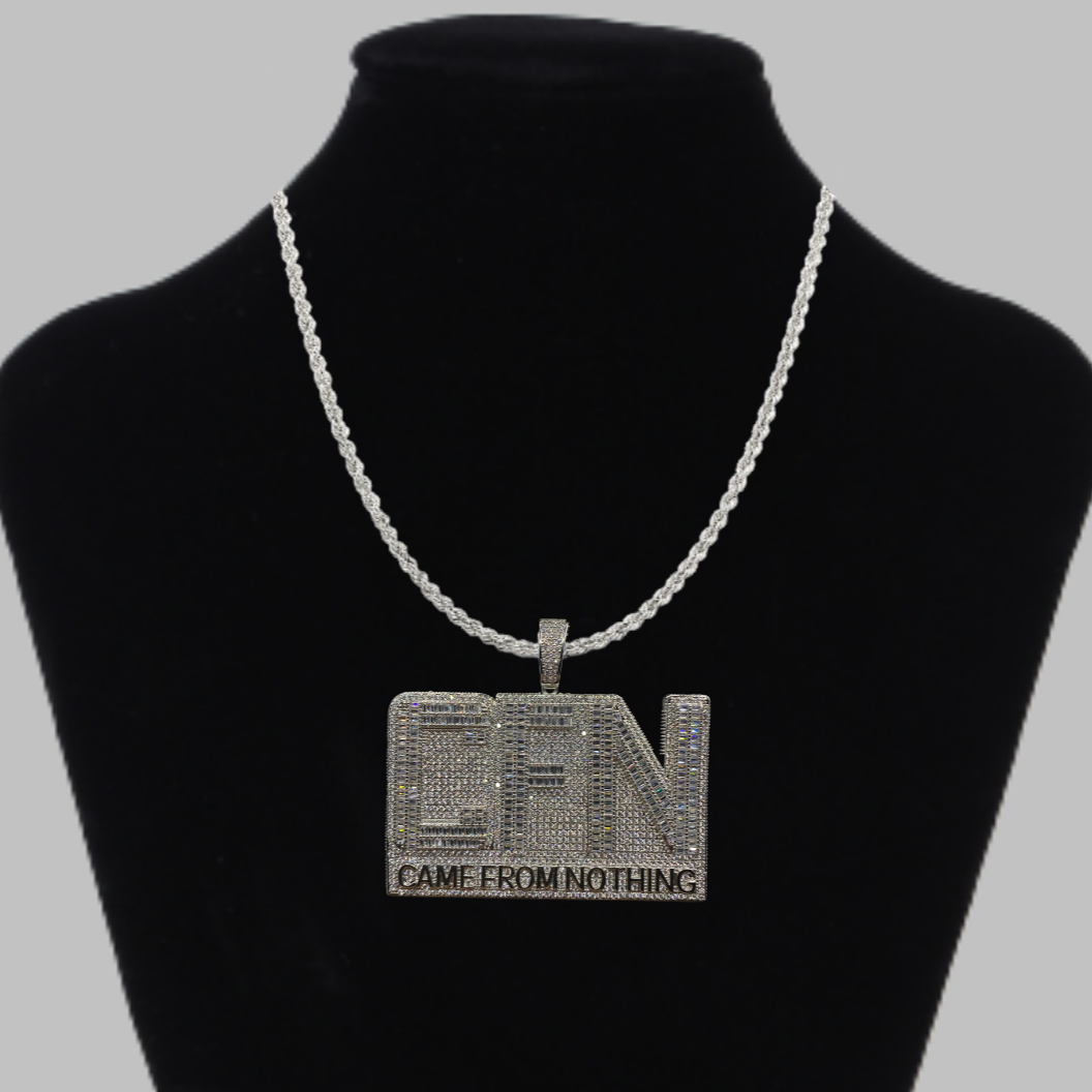 CFN Came From Nothing Iced Out Diamond Pendant