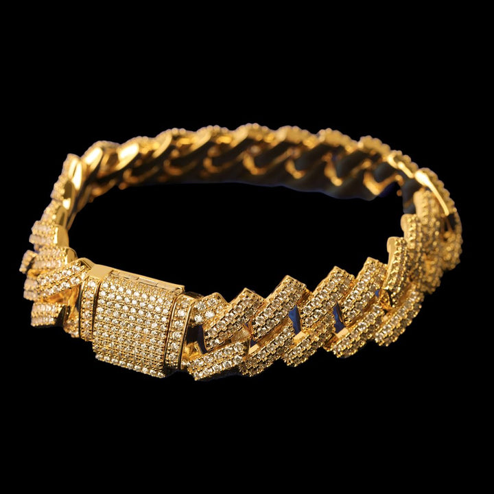 14MM Miami Cuban Link Iced Out Diamond Bracelet