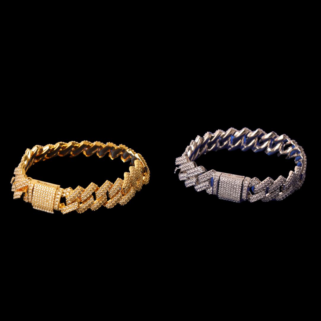 14MM Miami Cuban Link Iced Out Diamond Bracelet