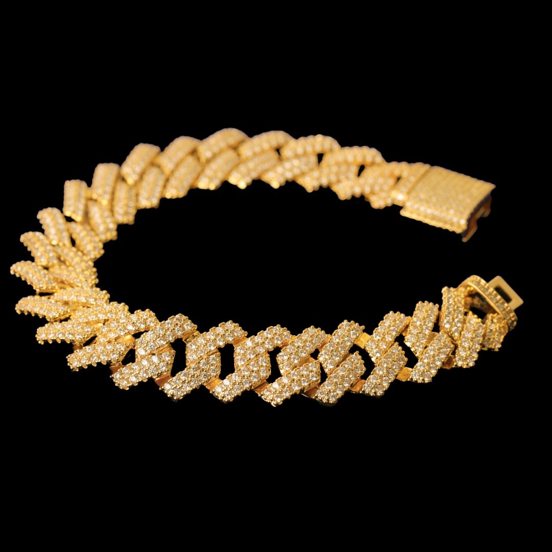 14MM Miami Cuban Link Iced Out Diamond Bracelet