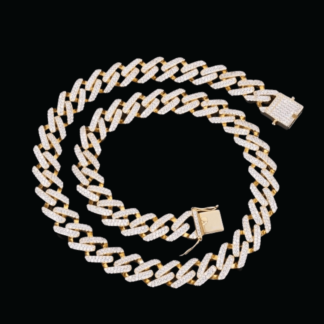 18MM Men's Miami Cuban Iced Out Link Chain - Icey Pyramid