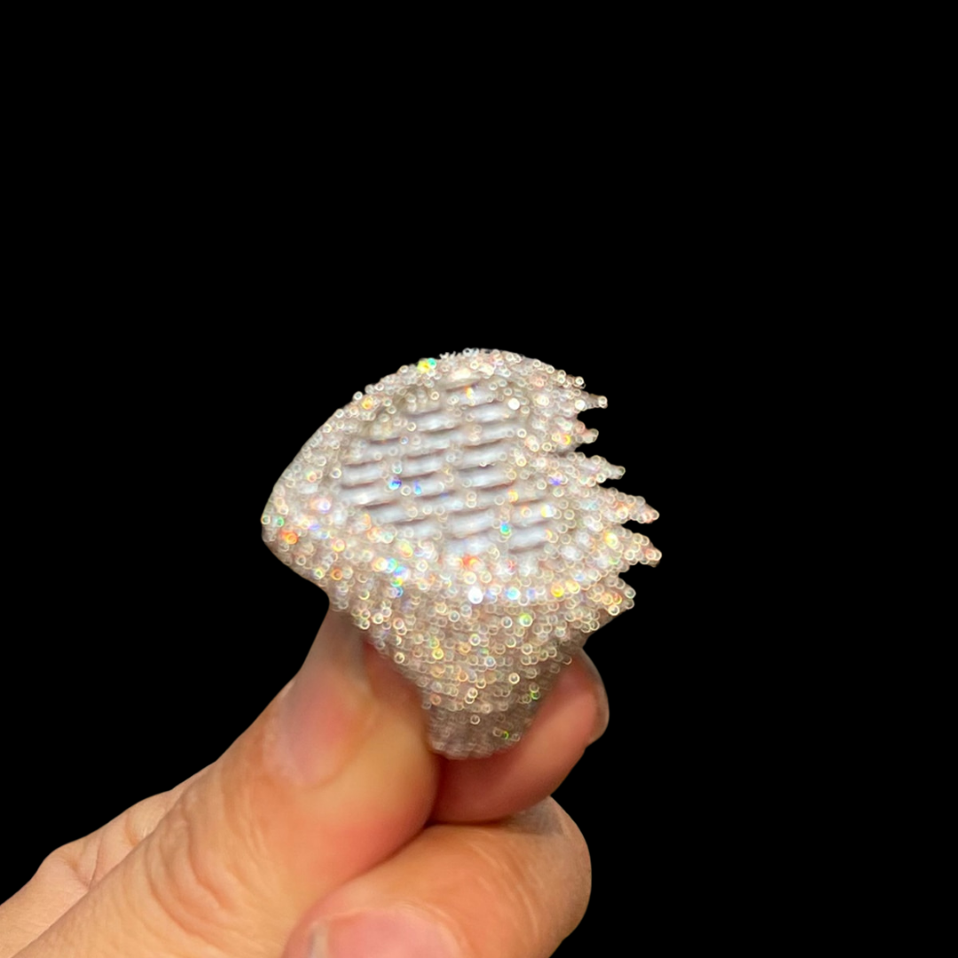 Flamy Heart Iced Out Diamond Ring