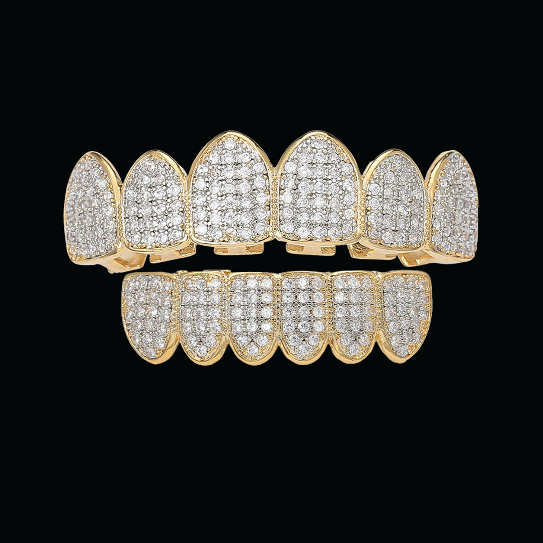 Classic Iced Out Diamond Grillz