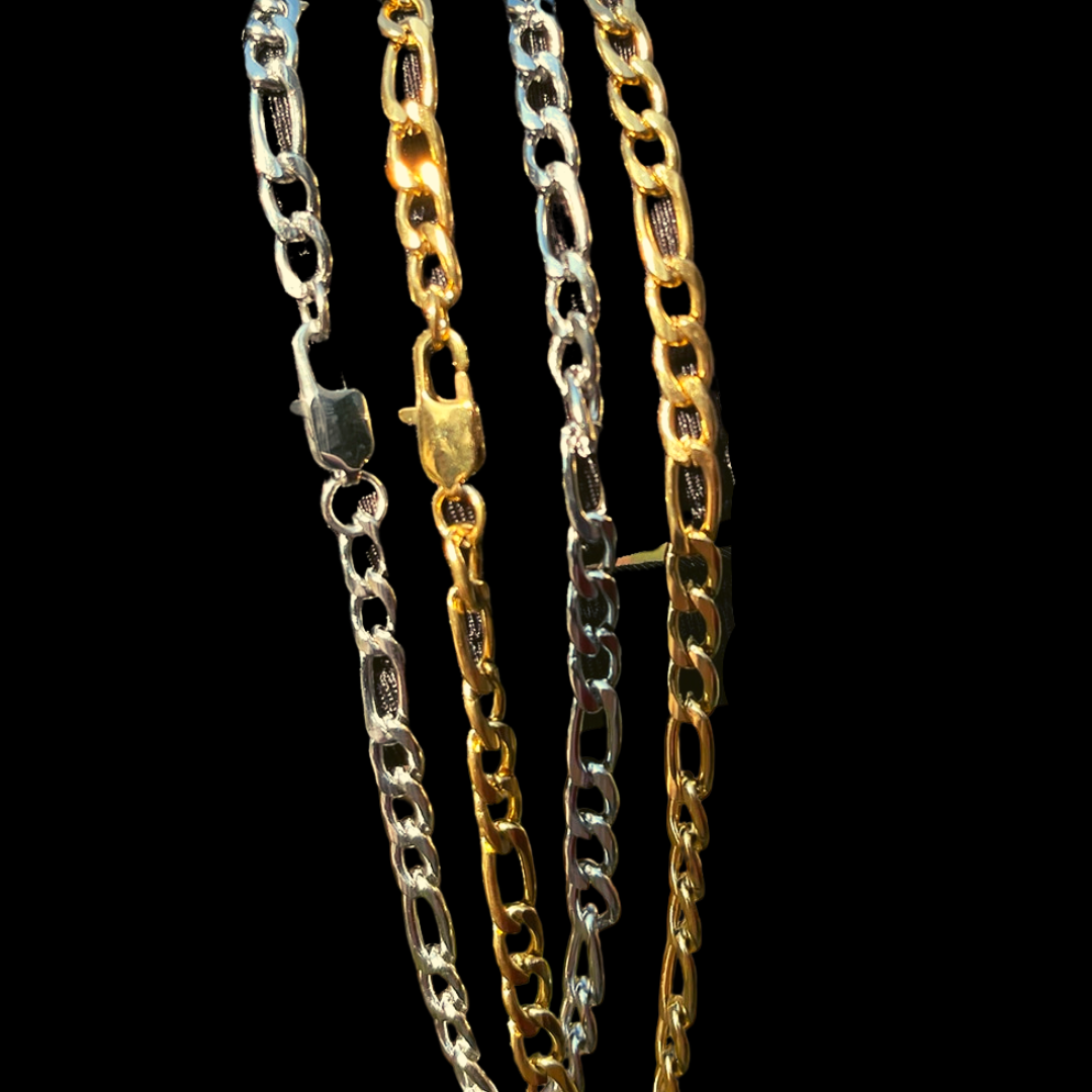 5MM Stainless Steel Figaro Class Chain Necklace