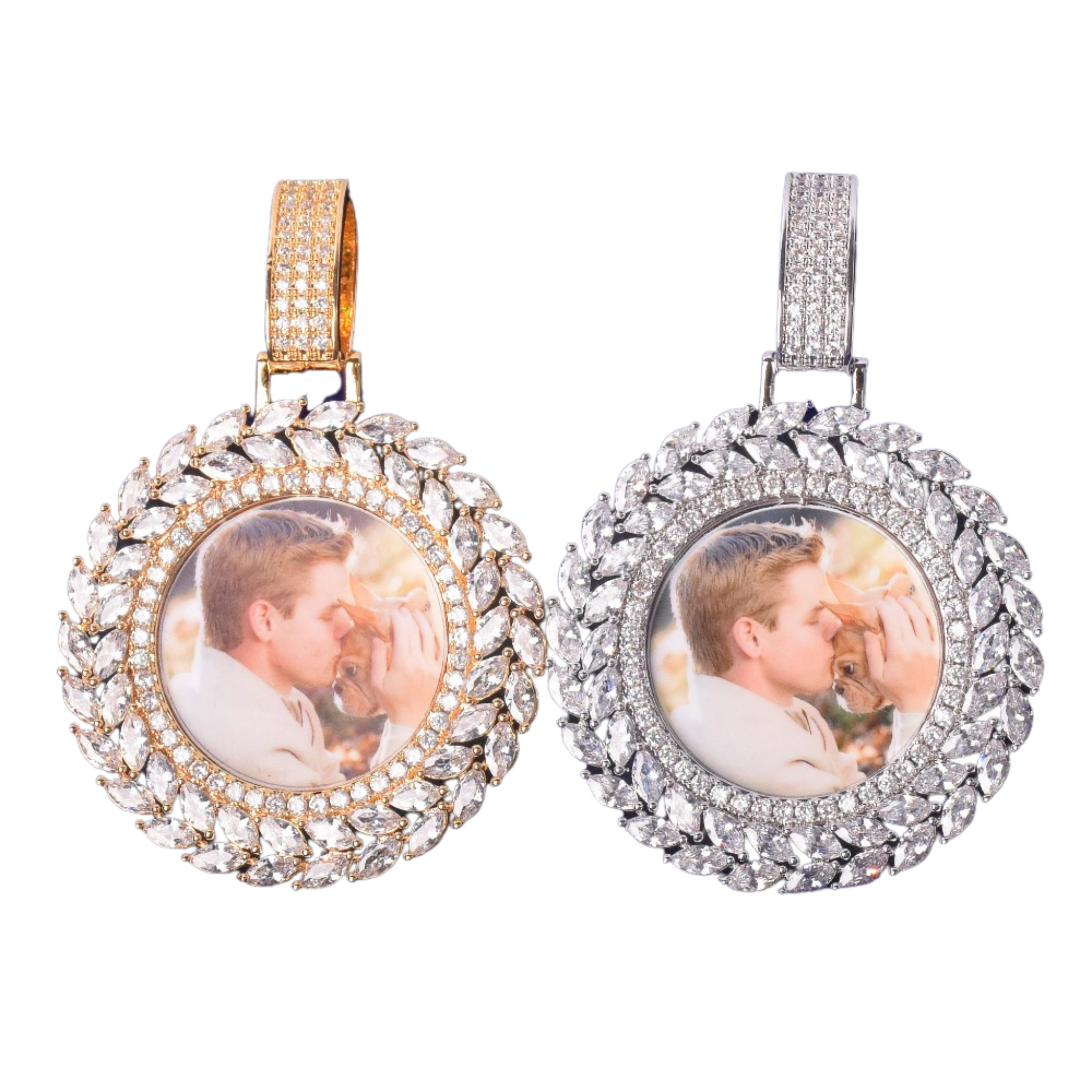 Special Diamond Cut Edition Custom Photo Pendant Necklace