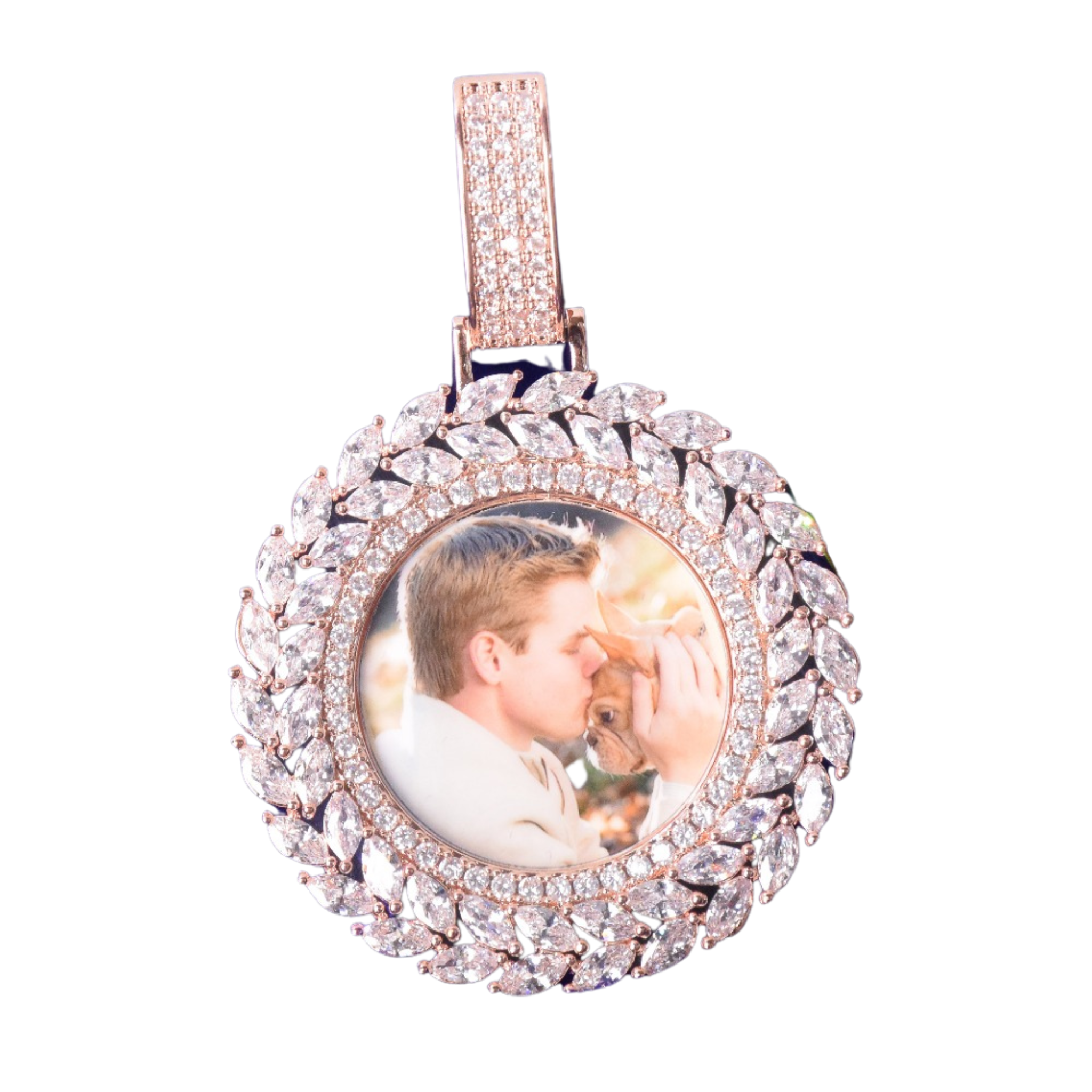 Special Diamond Cut Edition Custom Photo Pendant Necklace