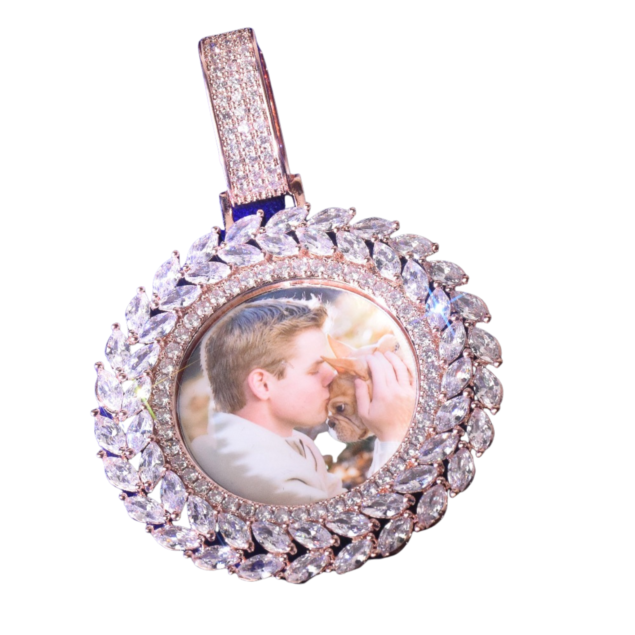 Special Diamond Cut Edition Custom Photo Pendant Necklace