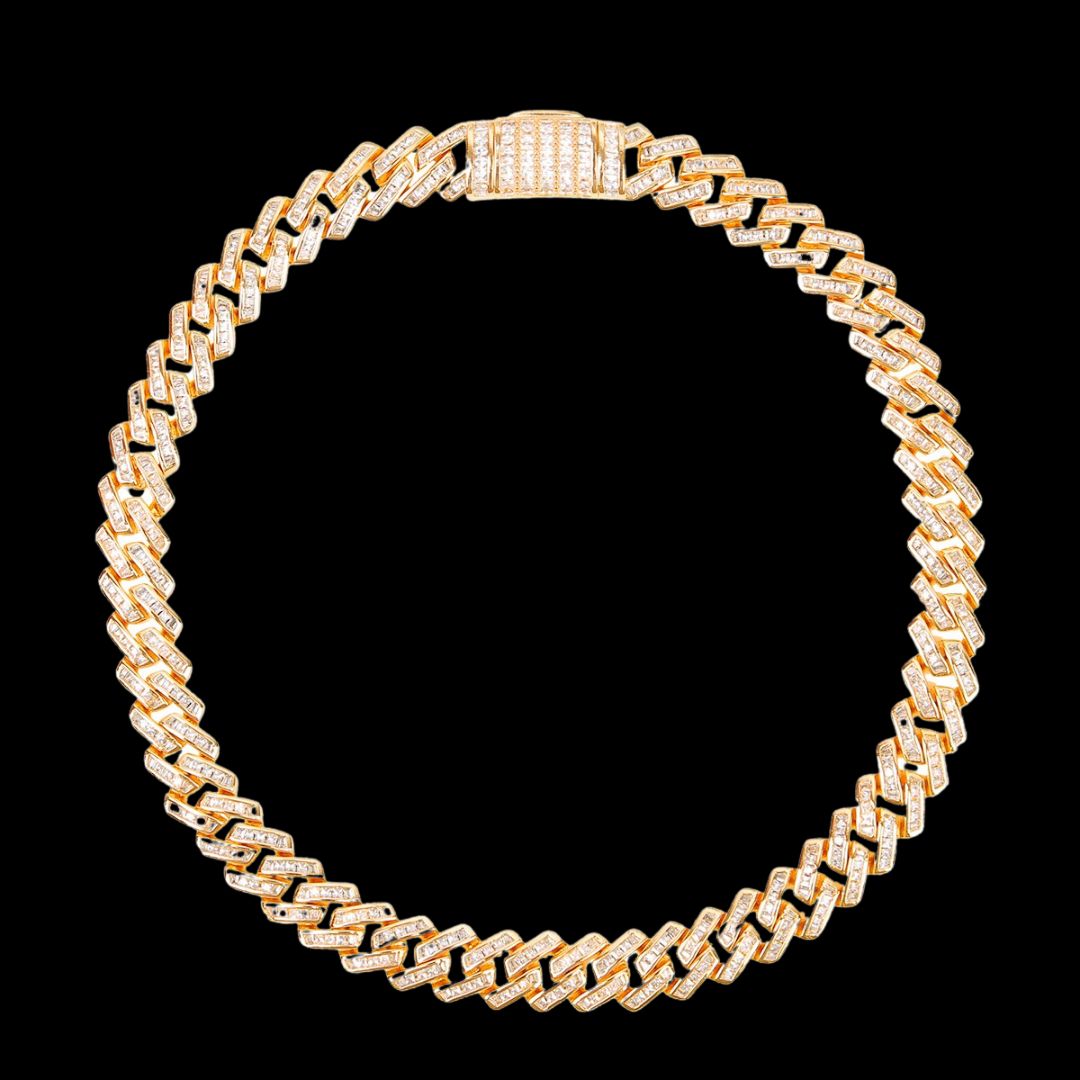 Special Baguette Edition Luxury Clasp Necklace Bracelet Set