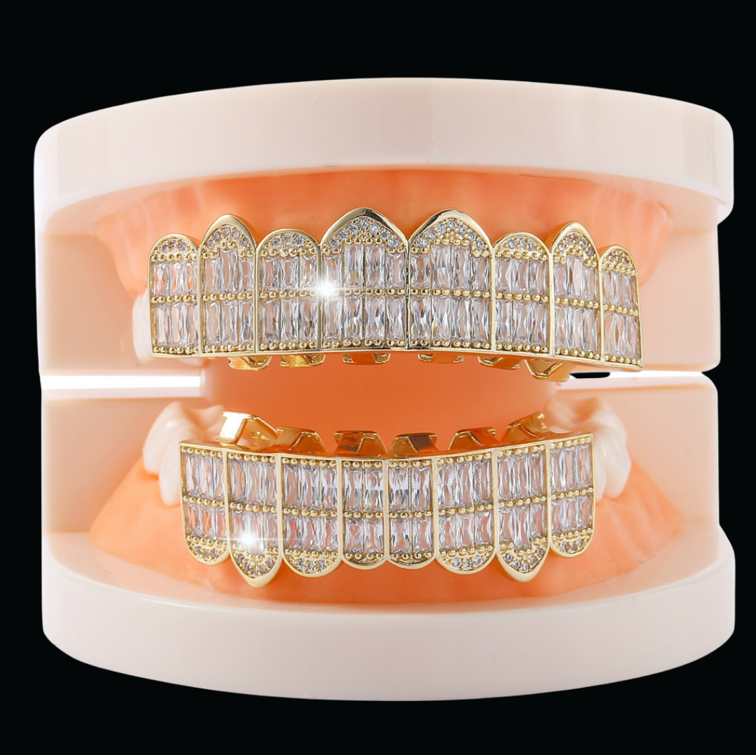 Luxury Full Mouth Punk Teeth Diamond Edition Grillz