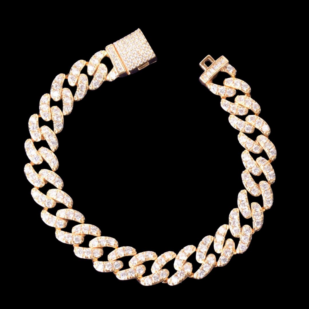 10MM Tennis Cut Stones Iced Out Diamond Necklace Bracelet Set