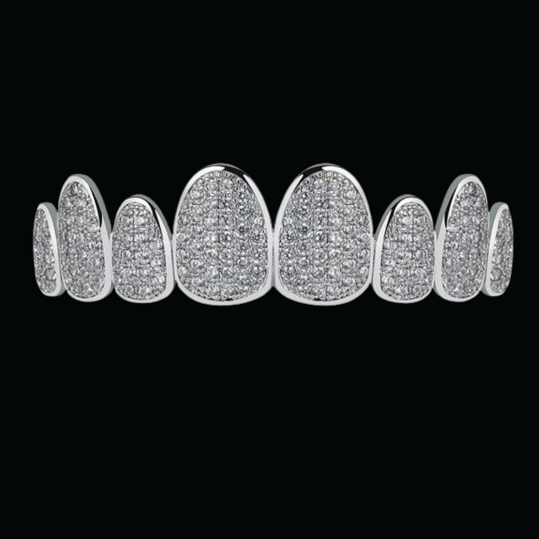 Punk Teeth Caps Cosplay Style Luxury Teeth Grillz Set