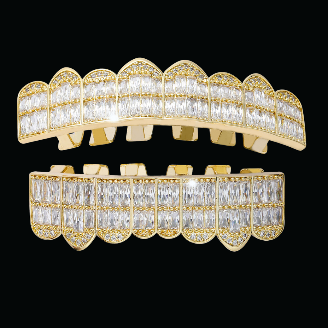 Luxury Full Mouth Punk Teeth Diamond Edition Grillz