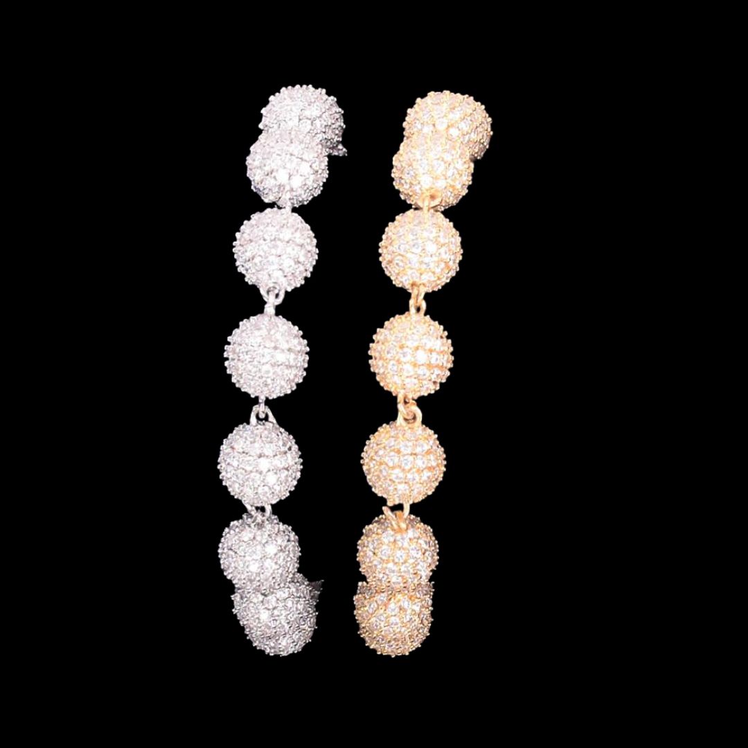 10MM Solid Round World's Tennis Iced Out Diamond Bracelet