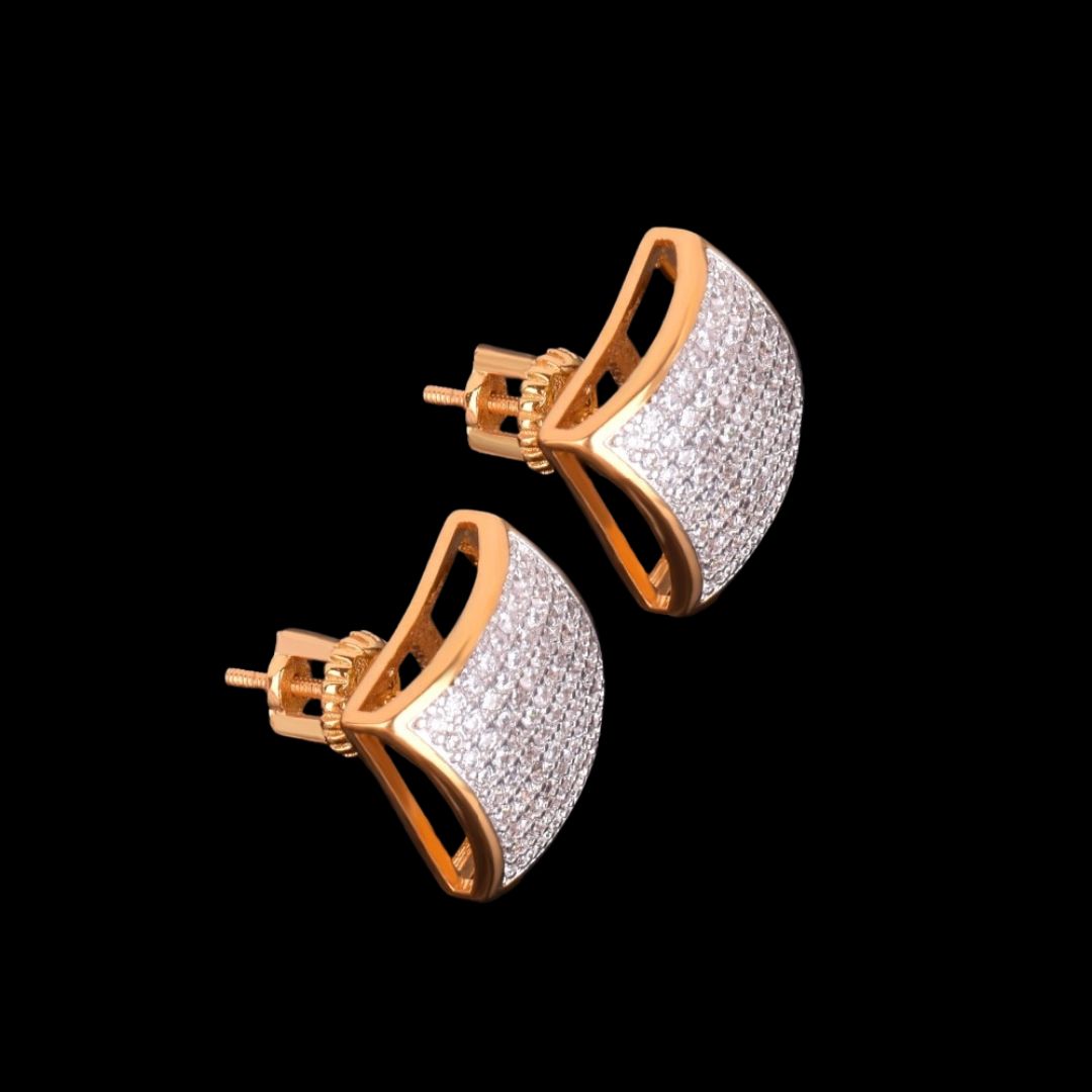 12MM Umbrella Edition  Unisex Iced Out Hip Hop Earrings