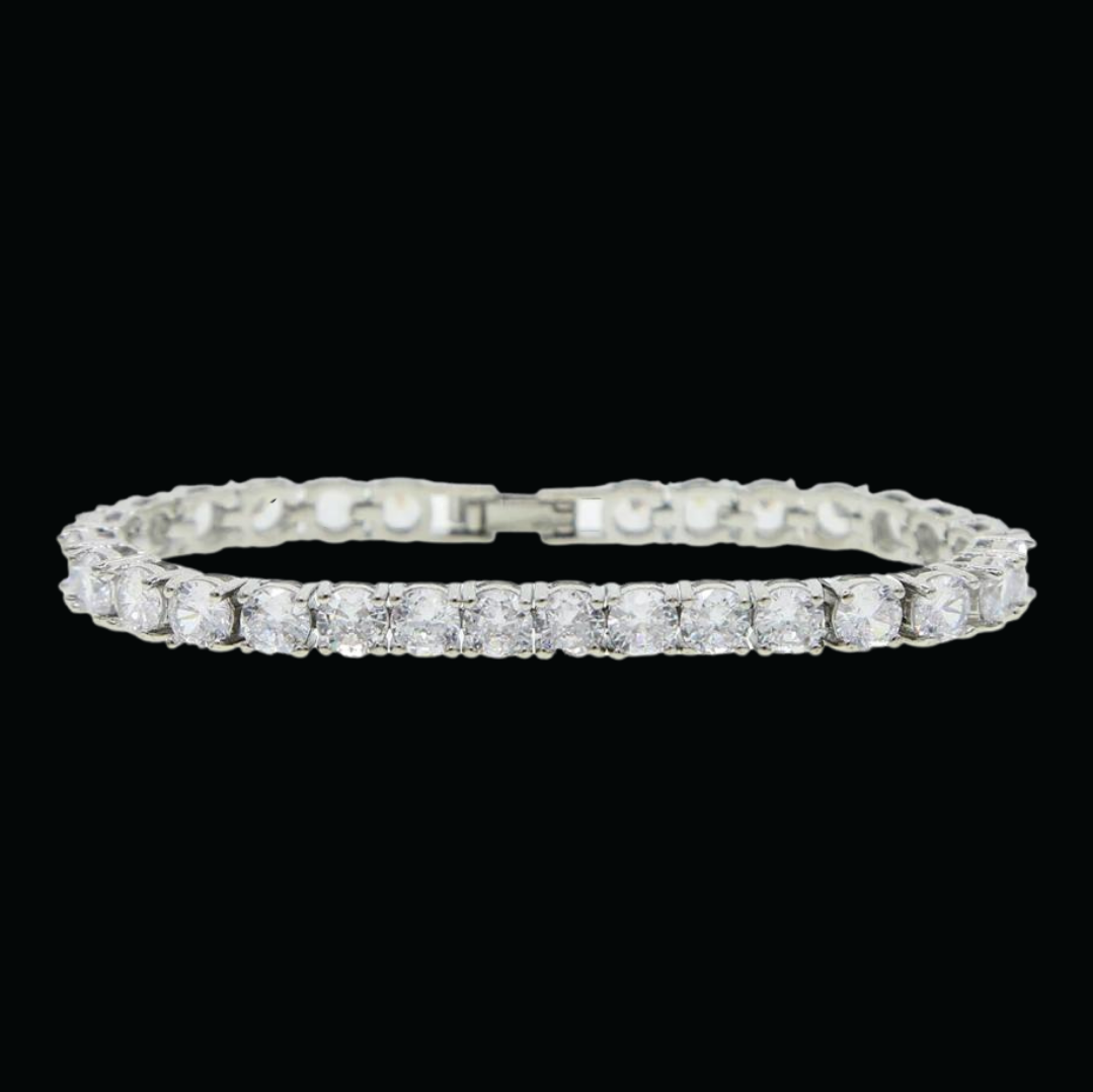 3-5MM 5A+ VVS Tennis Iced Out Diamond Bracelet