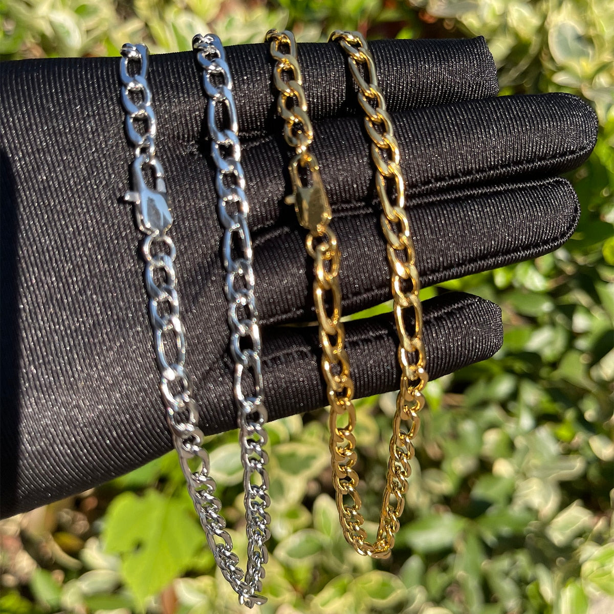 5MM Stainless Steel Figaro Class Chain Necklace
