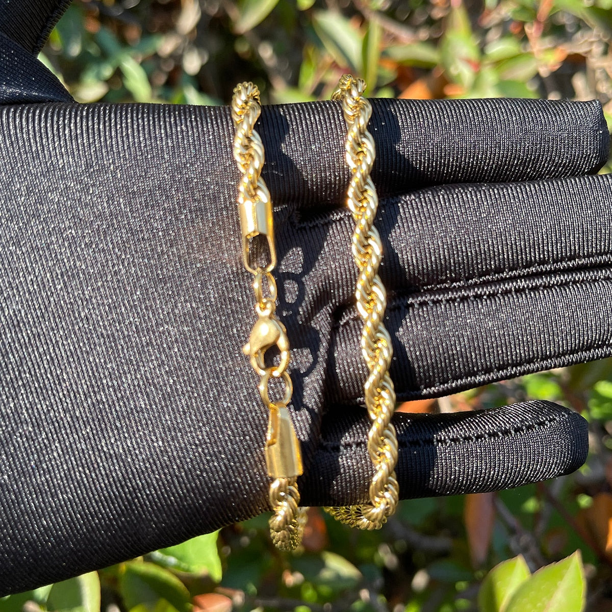 5MM Stainless Steel Rope Hip Hop Chain Necklace