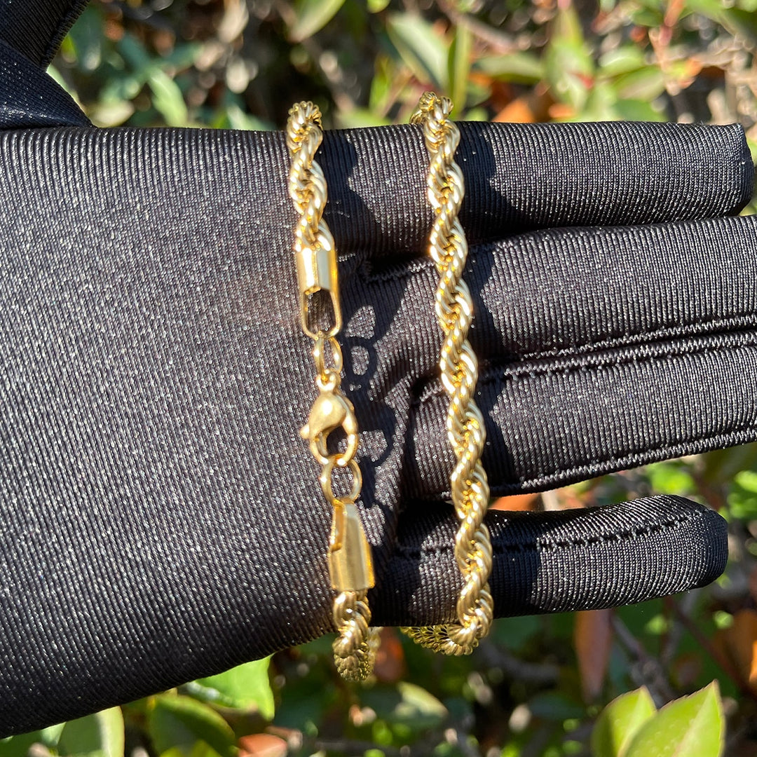 5MM Stainless Steel Rope Chain Necklace – Icey Pyramid